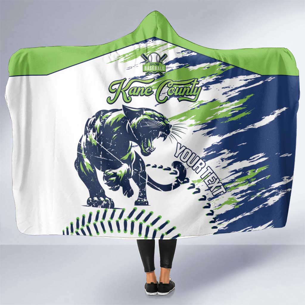 Kane County 2025 Baseball Custom Hooded Blanket Come On Cougar