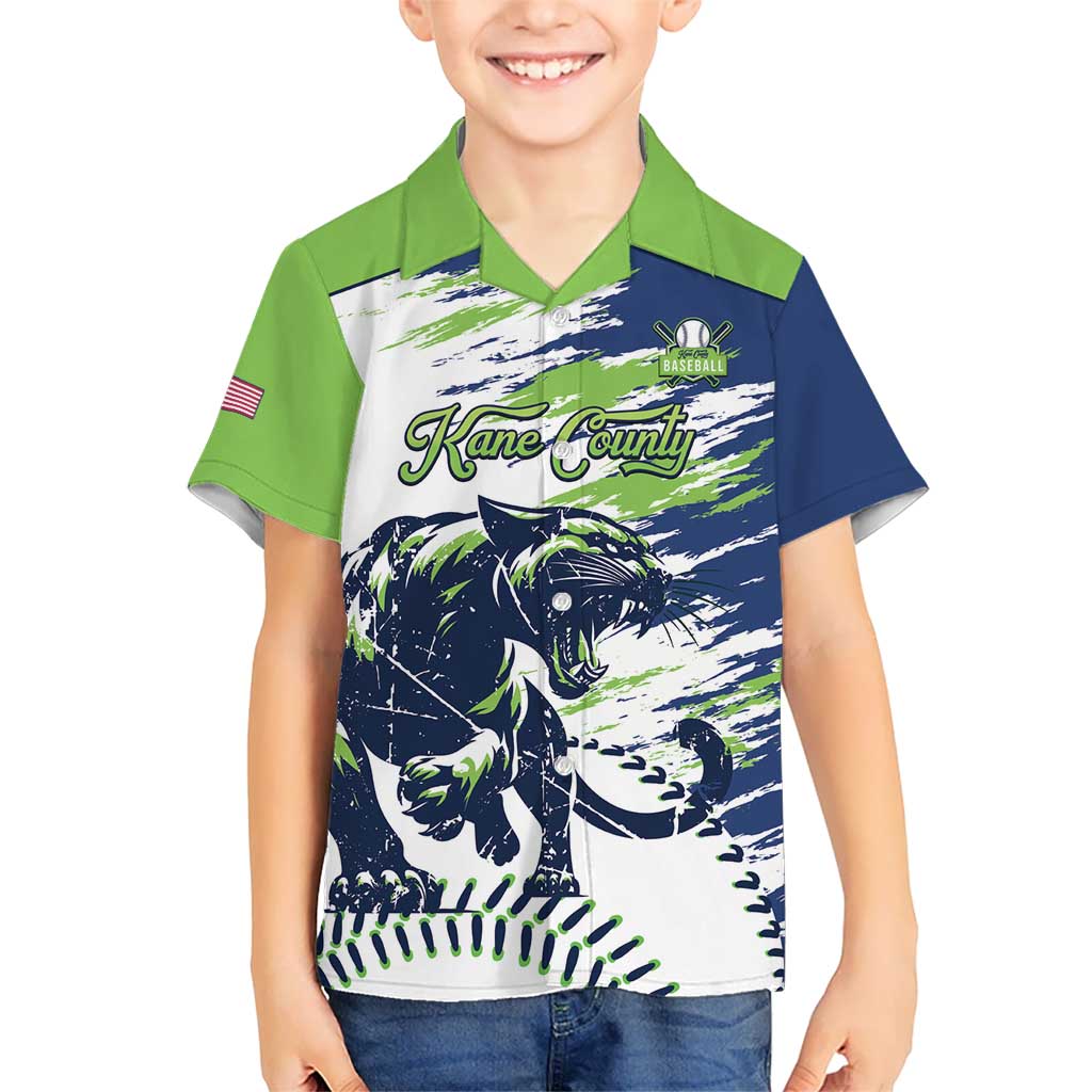 Kane County 2025 Baseball Custom Kid Hawaiian Shirt Come On Cougar