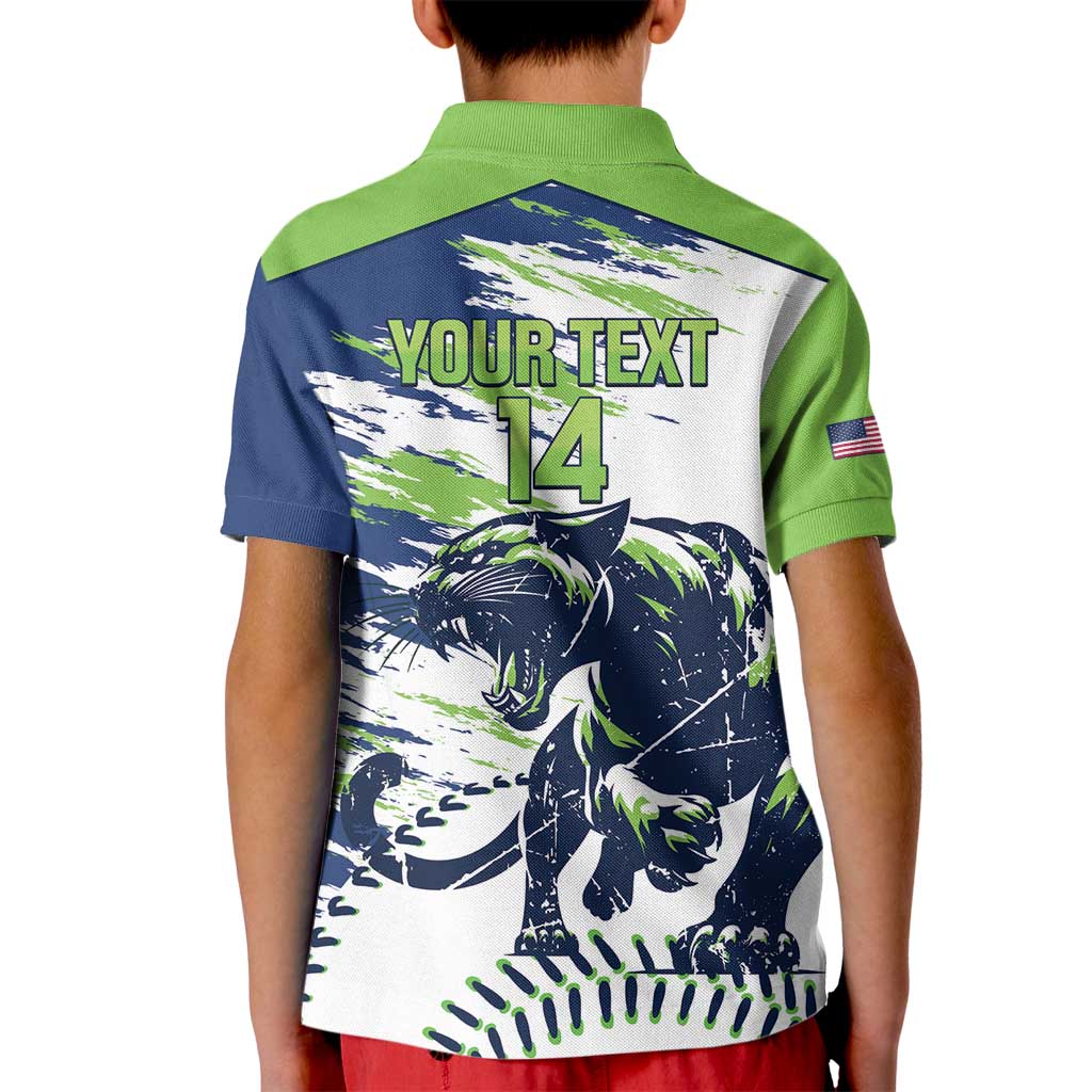 Kane County 2025 Baseball Custom Kid Polo Shirt Come On Cougar