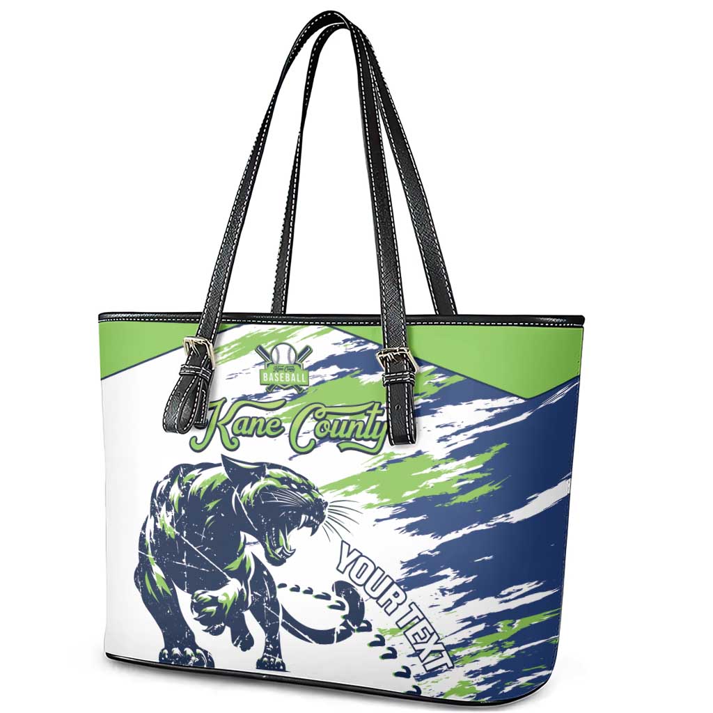 Kane County 2025 Baseball Custom Leather Tote Bag Come On Cougar