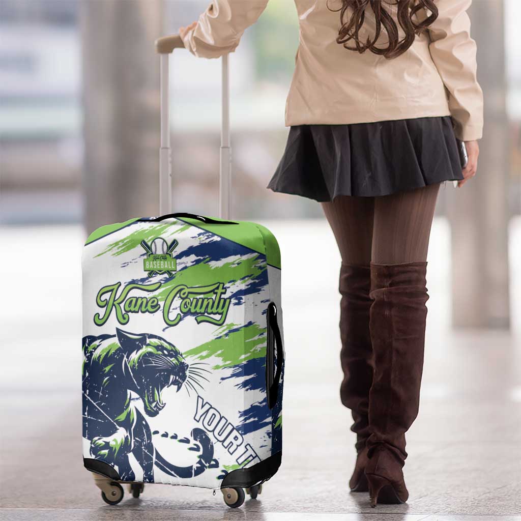 Kane County 2025 Baseball Custom Luggage Cover Come On Cougar