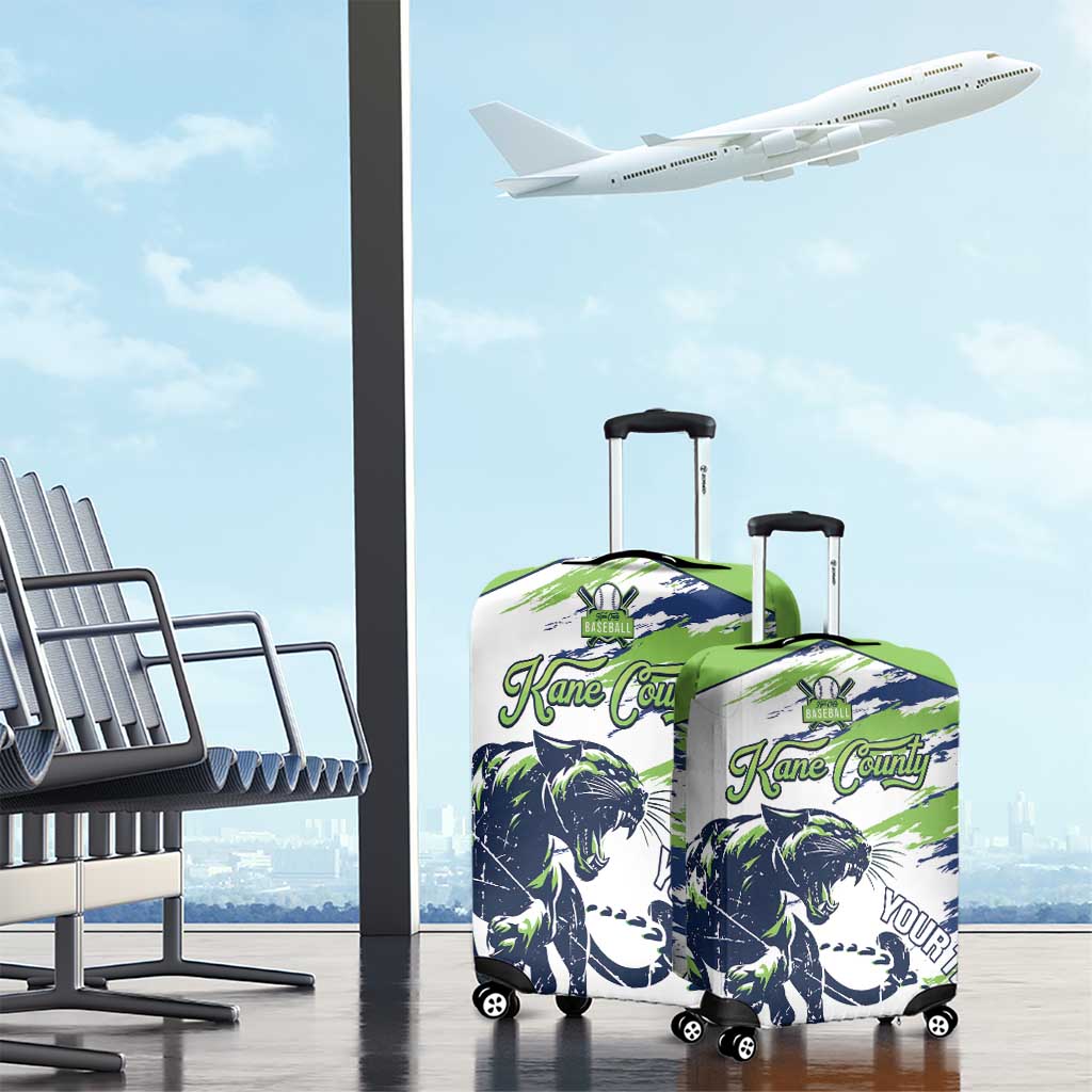 Kane County 2025 Baseball Custom Luggage Cover Come On Cougar