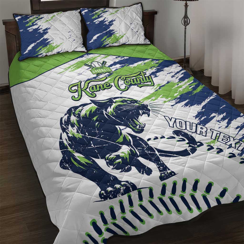 Kane County 2025 Baseball Custom Quilt Bed Set Come On Cougar