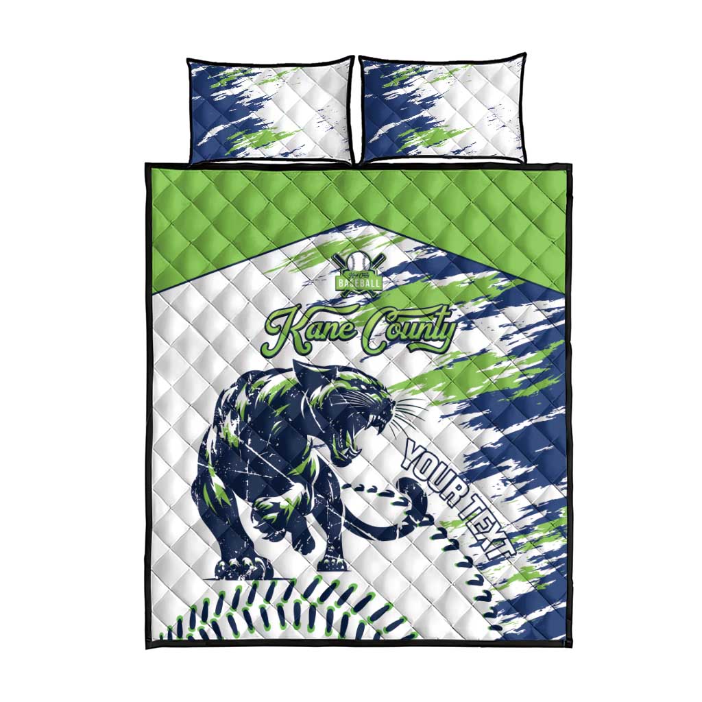 Kane County 2025 Baseball Custom Quilt Bed Set Come On Cougar