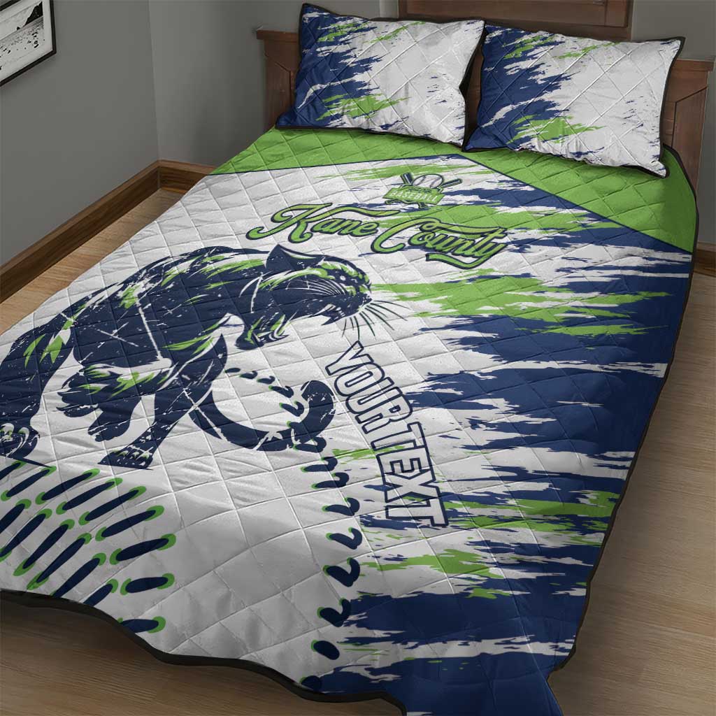 Kane County 2025 Baseball Custom Quilt Bed Set Come On Cougar