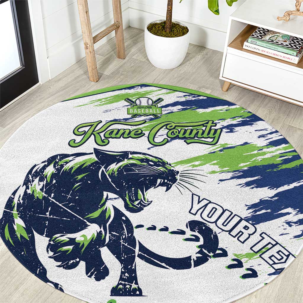 Kane County 2025 Baseball Custom Round Carpet Come On Cougar