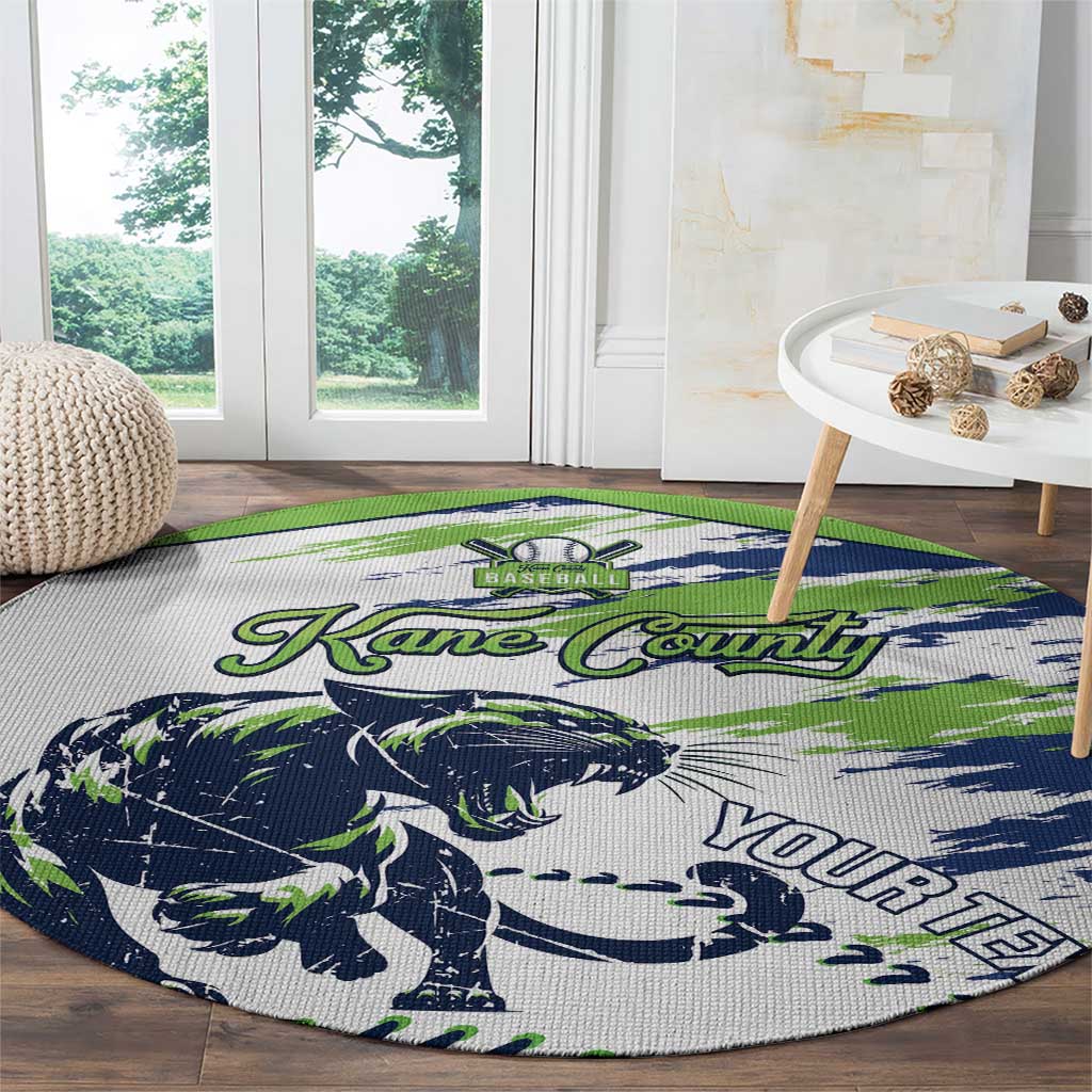 Kane County 2025 Baseball Custom Round Carpet Come On Cougar