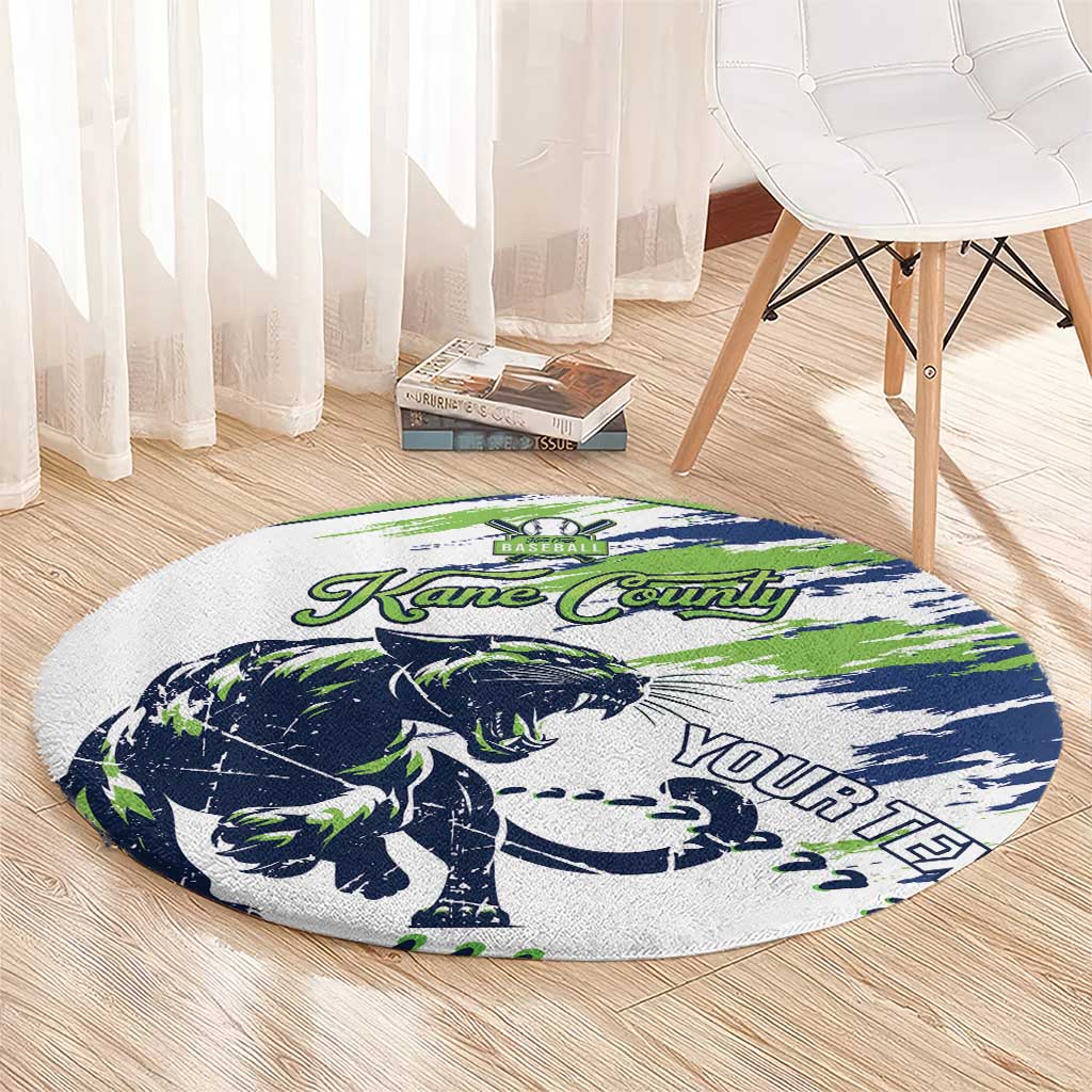 Kane County 2025 Baseball Custom Round Carpet Come On Cougar