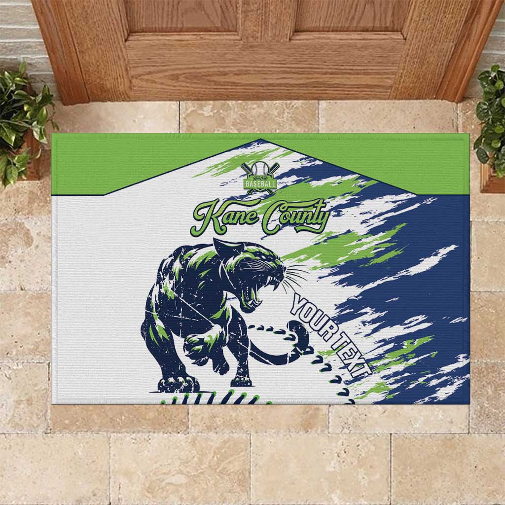 Kane County 2025 Baseball Custom Rubber Doormat Come On Cougar