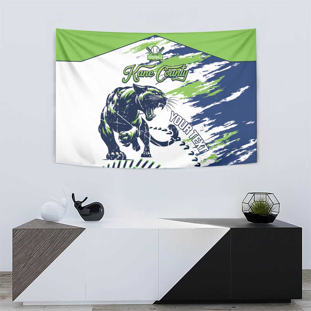 Kane County 2025 Baseball Custom Tapestry Come On Cougar