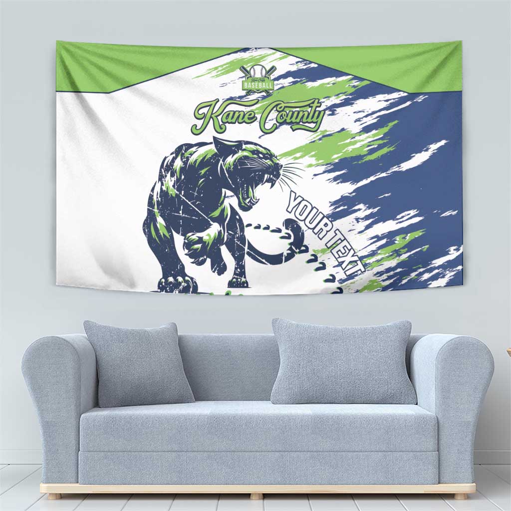 Kane County 2025 Baseball Custom Tapestry Come On Cougar
