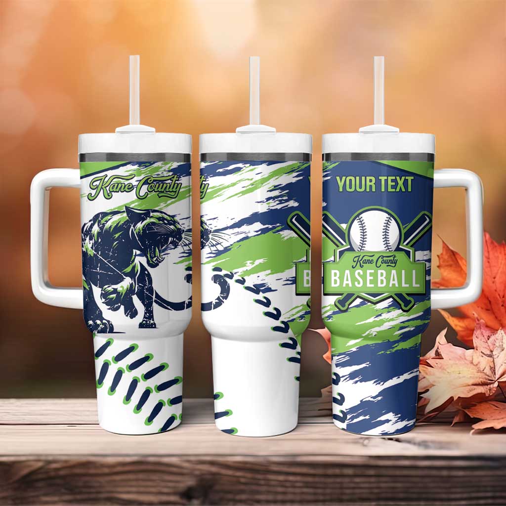 Kane County 2025 Baseball Custom Tumbler With Handle Come On Cougar
