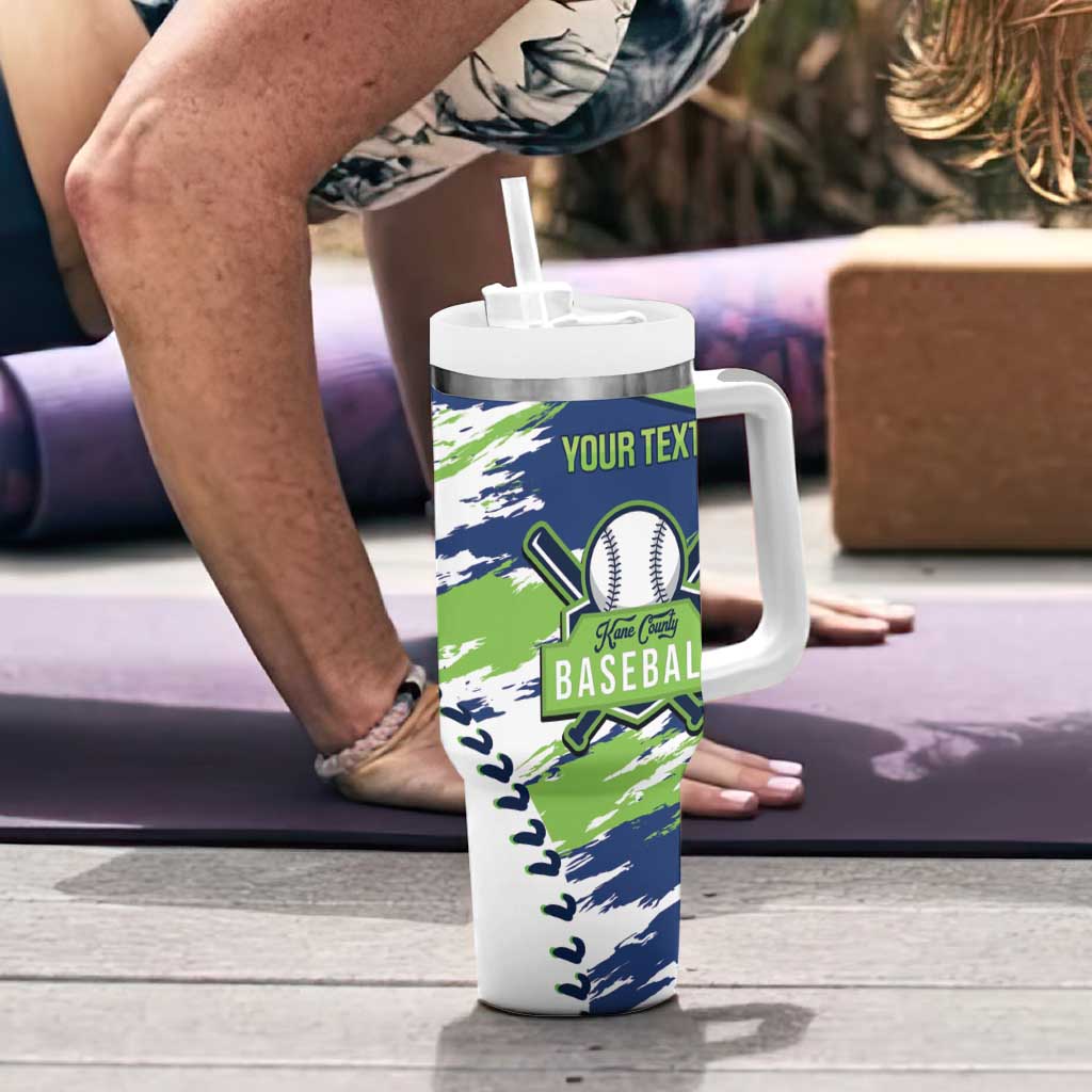 Kane County 2025 Baseball Custom Tumbler With Handle Come On Cougar