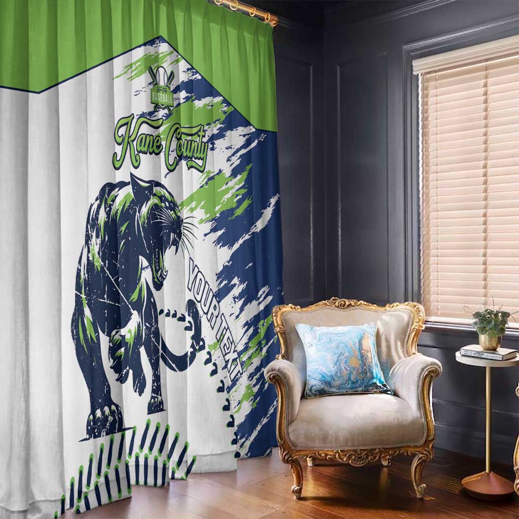 Kane County 2025 Baseball Custom Window Curtain Come On Cougar