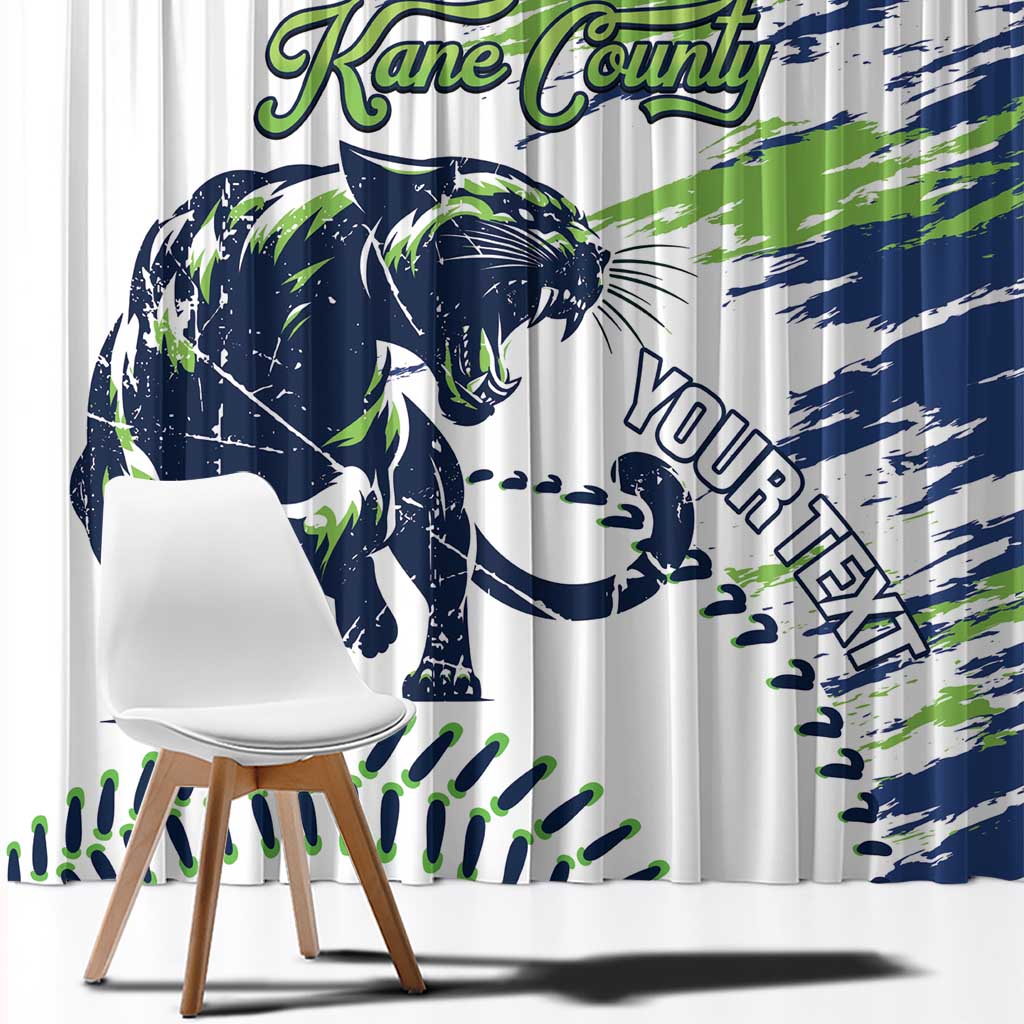 Kane County 2025 Baseball Custom Window Curtain Come On Cougar