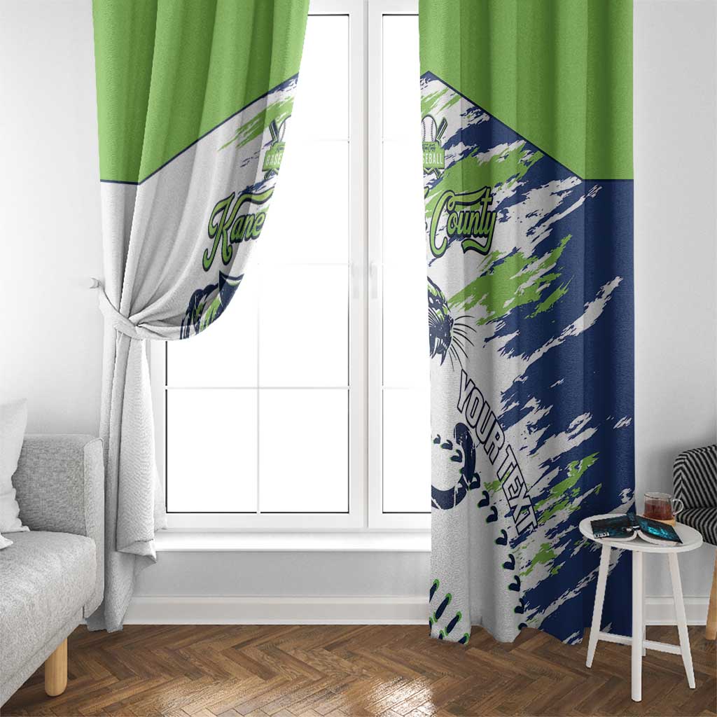 Kane County 2025 Baseball Custom Window Curtain Come On Cougar