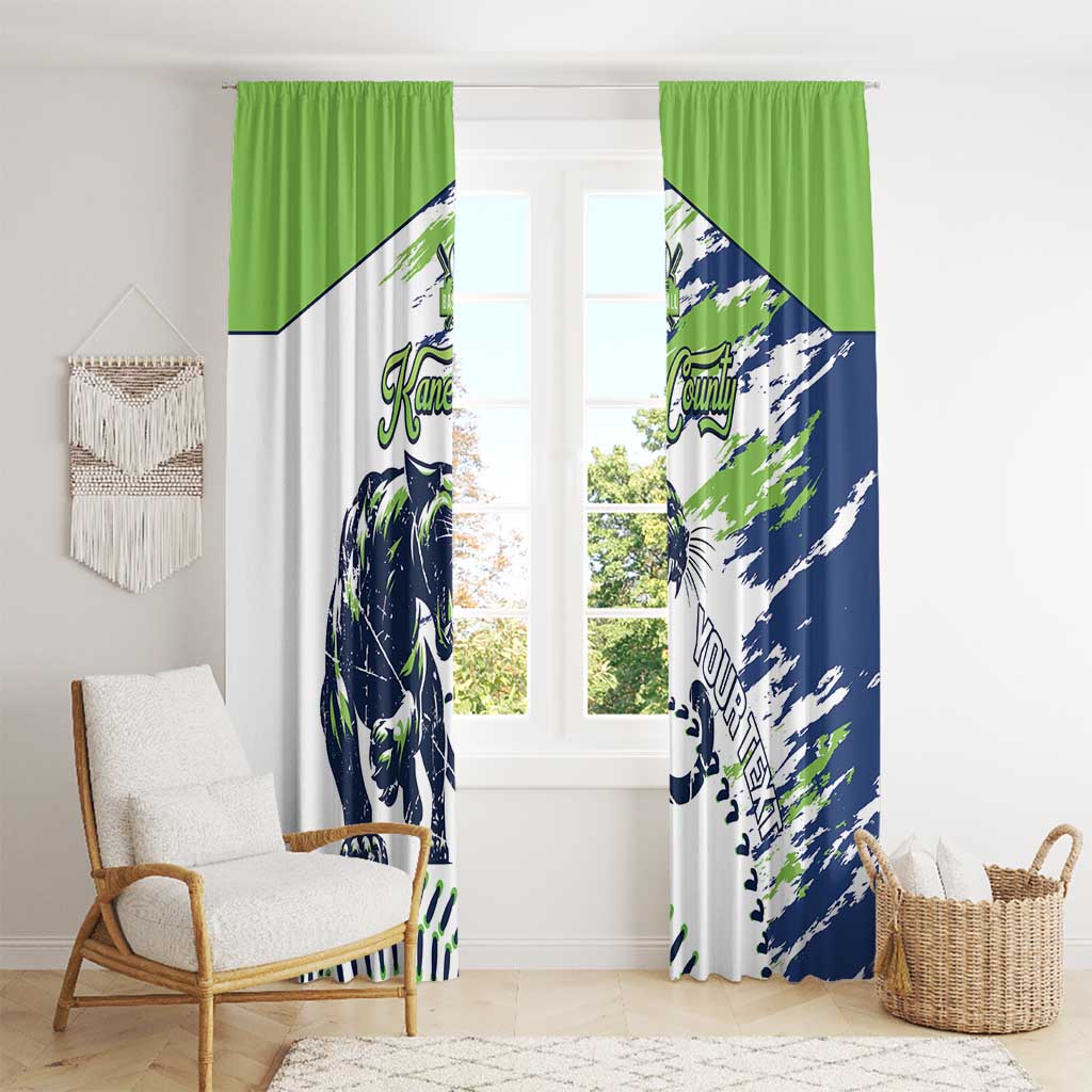 Kane County 2025 Baseball Custom Window Curtain Come On Cougar