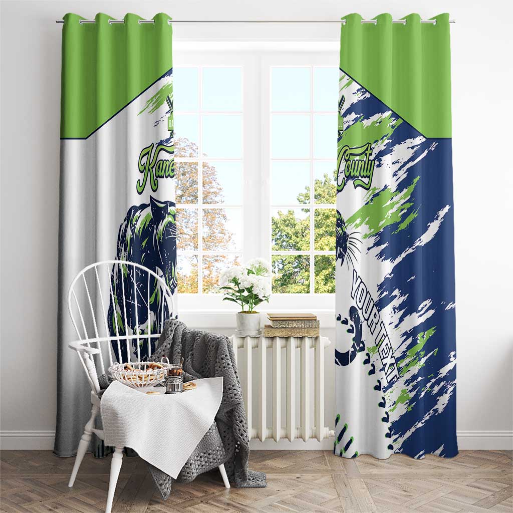 Kane County 2025 Baseball Custom Window Curtain Come On Cougar