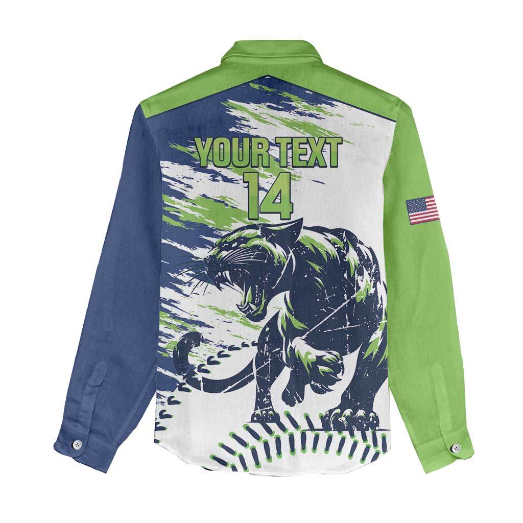 Kane County 2025 Baseball Custom Women Casual Shirt Come On Cougar