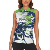 Kane County 2025 Baseball Custom Women Sleeveless Polo Shirt Come On Cougar