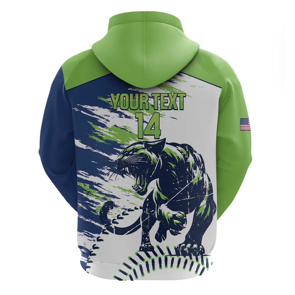 Kane County 2025 Baseball Custom Zip Hoodie Come On Cougar