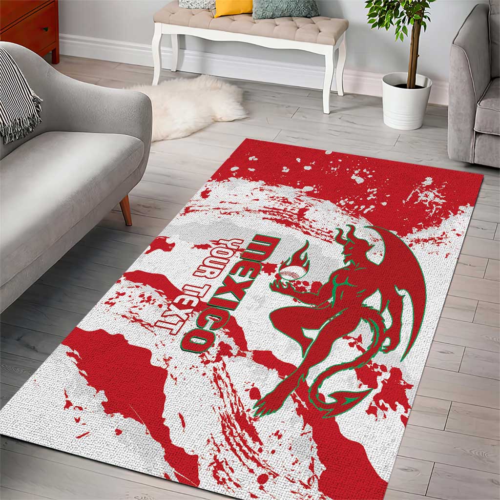 Diablos Rojos 2025 Baseball Custom Area Rug Come On Mexico