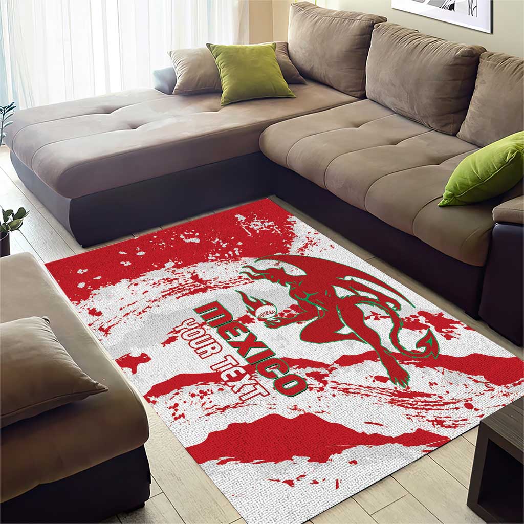 Diablos Rojos 2025 Baseball Custom Area Rug Come On Mexico
