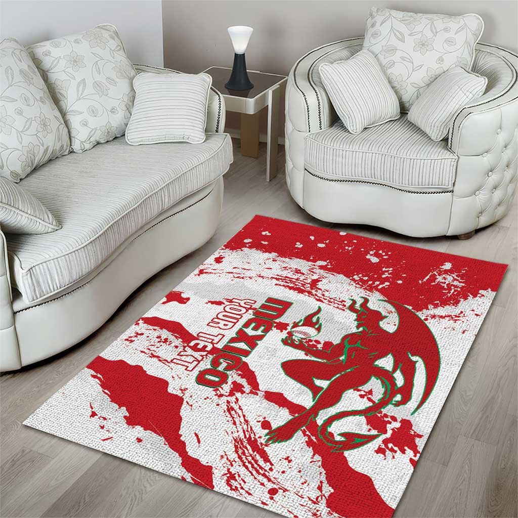 Diablos Rojos 2025 Baseball Custom Area Rug Come On Mexico