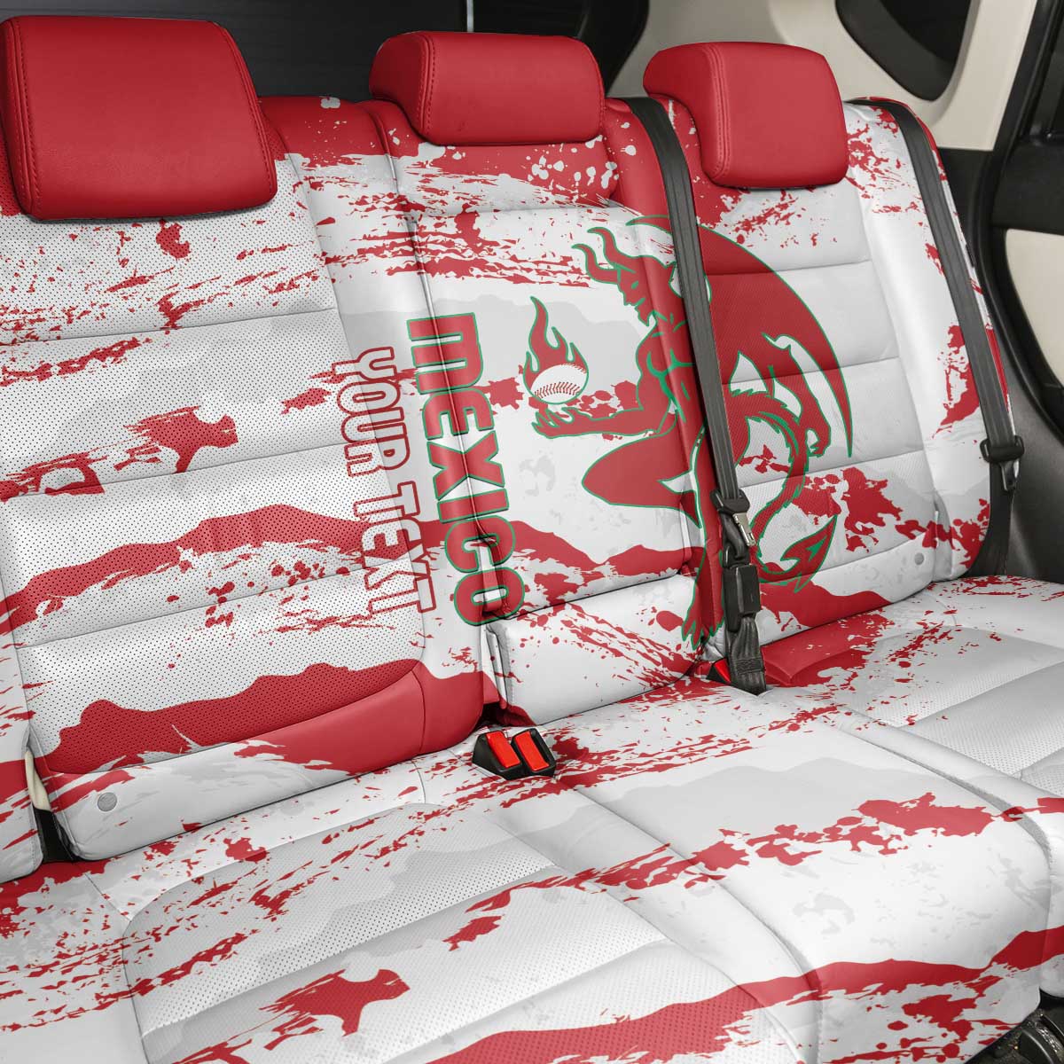 Diablos Rojos 2025 Baseball Custom Back Car Seat Cover Come On Mexico