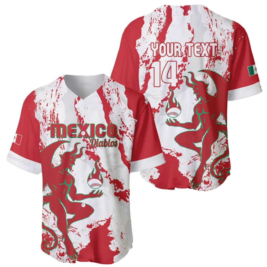Diablos Rojos 2025 Baseball Custom Baseball Jersey Come On Mexico