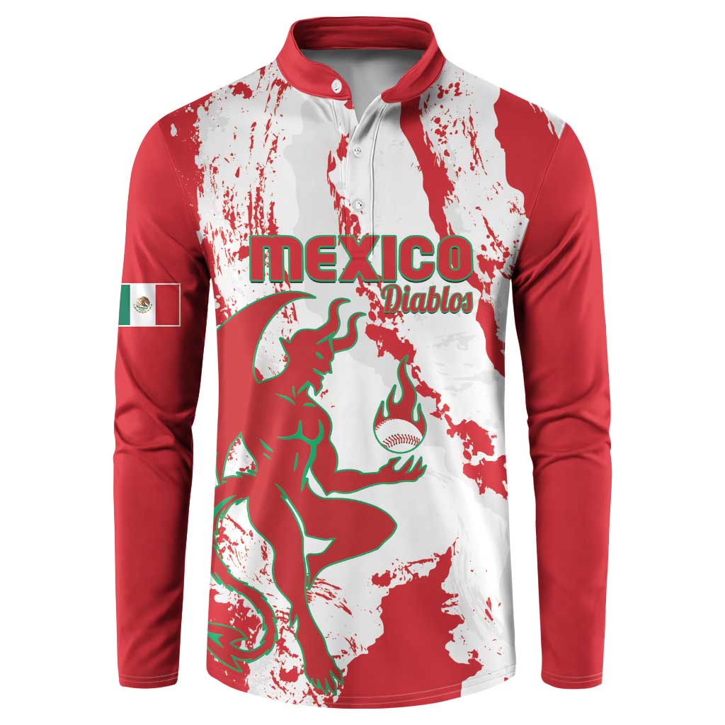 Diablos Rojos 2025 Baseball Custom Button Sweatshirt Come On Mexico