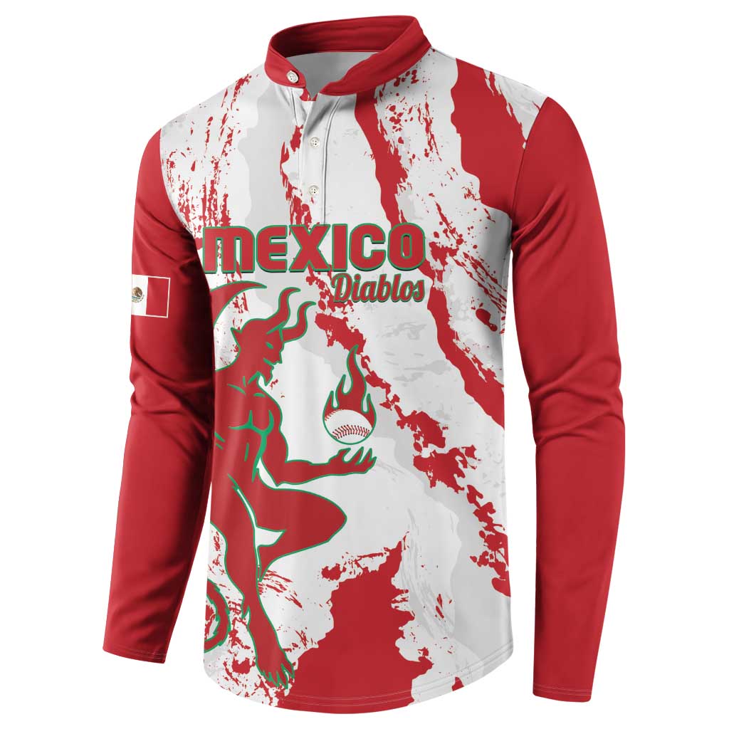 Diablos Rojos 2025 Baseball Custom Button Sweatshirt Come On Mexico