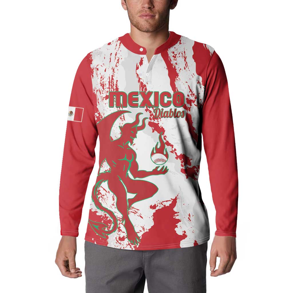 Diablos Rojos 2025 Baseball Custom Button Sweatshirt Come On Mexico