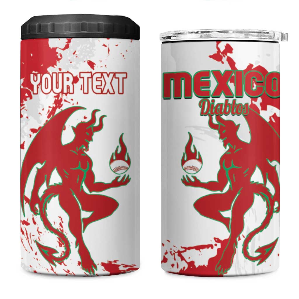 Diablos Rojos 2025 Baseball Custom 4 in 1 Can Cooler Tumbler Come On Mexico