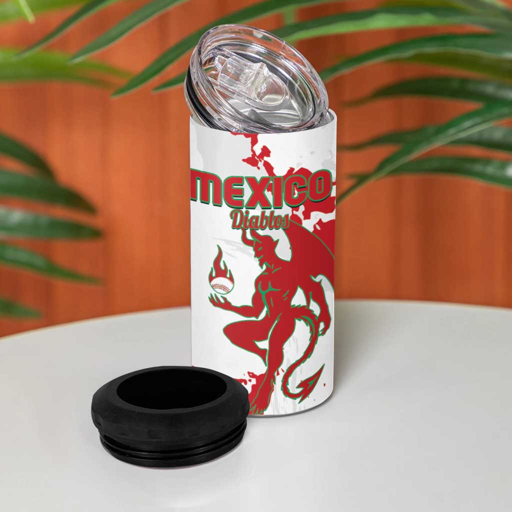 Diablos Rojos 2025 Baseball Custom 4 in 1 Can Cooler Tumbler Come On Mexico