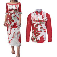 Diablos Rojos 2025 Baseball Custom Couples Matching Puletasi and Long Sleeve Button Shirt Come On Mexico