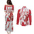 Diablos Rojos 2025 Baseball Custom Couples Matching Puletasi and Long Sleeve Button Shirt Come On Mexico