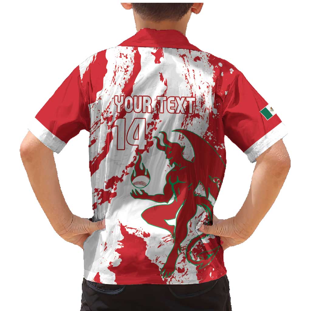 Diablos Rojos 2025 Baseball Custom Family Matching Mermaid Dress and Hawaiian Shirt Come On Mexico