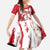 Diablos Rojos 2025 Baseball Custom Family Matching Off Shoulder Maxi Dress and Hawaiian Shirt Come On Mexico
