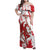 Diablos Rojos 2025 Baseball Custom Family Matching Off Shoulder Maxi Dress and Hawaiian Shirt Come On Mexico