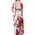 Diablos Rojos 2025 Baseball Custom Family Matching Off Shoulder Maxi Dress and Hawaiian Shirt Come On Mexico