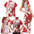 Diablos Rojos 2025 Baseball Custom Family Matching Short Sleeve Bodycon Dress and Hawaiian Shirt Come On Mexico
