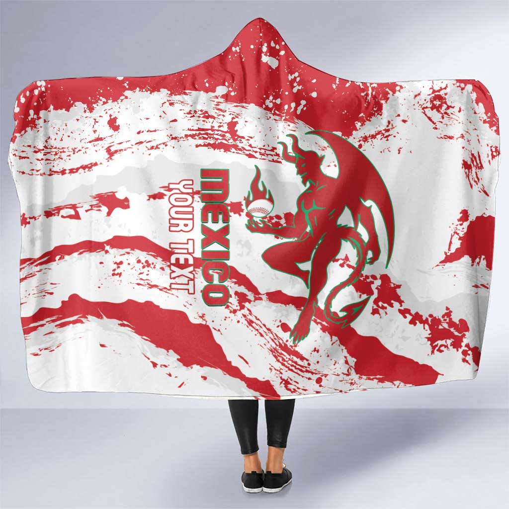 Diablos Rojos 2025 Baseball Custom Hooded Blanket Come On Mexico