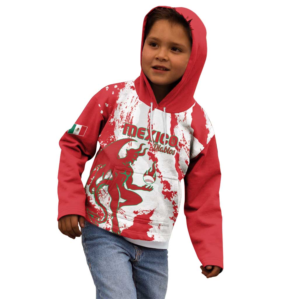 Diablos Rojos 2025 Baseball Custom Kid Hoodie Come On Mexico