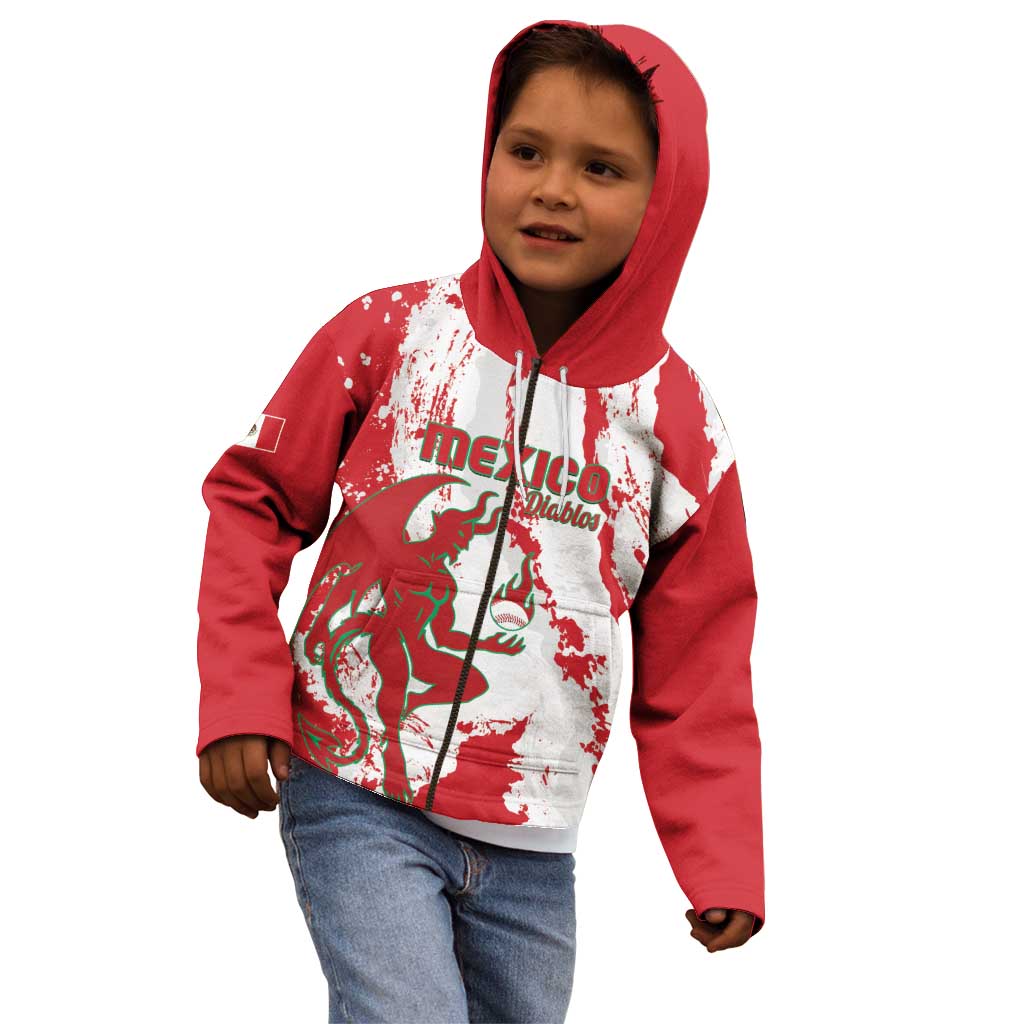 Diablos Rojos 2025 Baseball Custom Kid Hoodie Come On Mexico