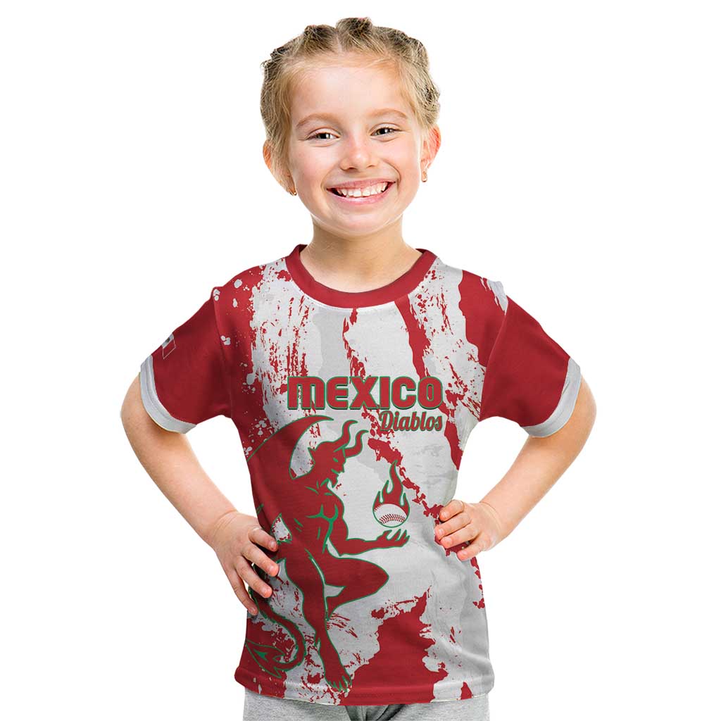 Diablos Rojos 2025 Baseball Custom Kid T Shirt Come On Mexico