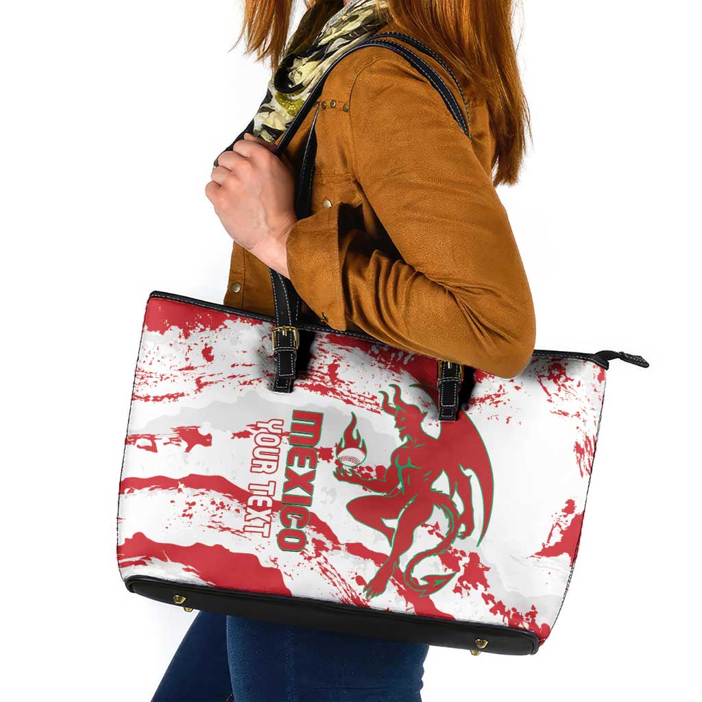 Diablos Rojos 2025 Baseball Custom Leather Tote Bag Come On Mexico