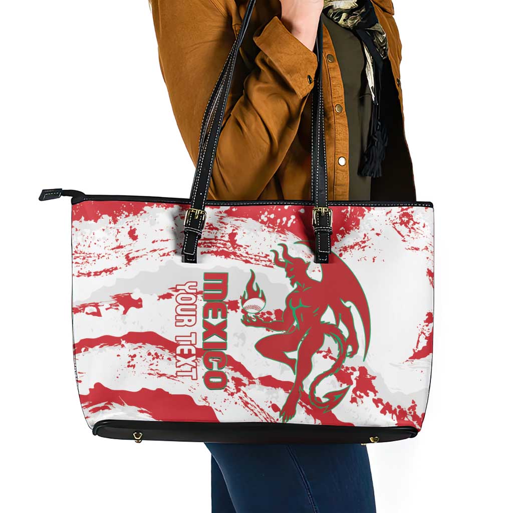 Diablos Rojos 2025 Baseball Custom Leather Tote Bag Come On Mexico