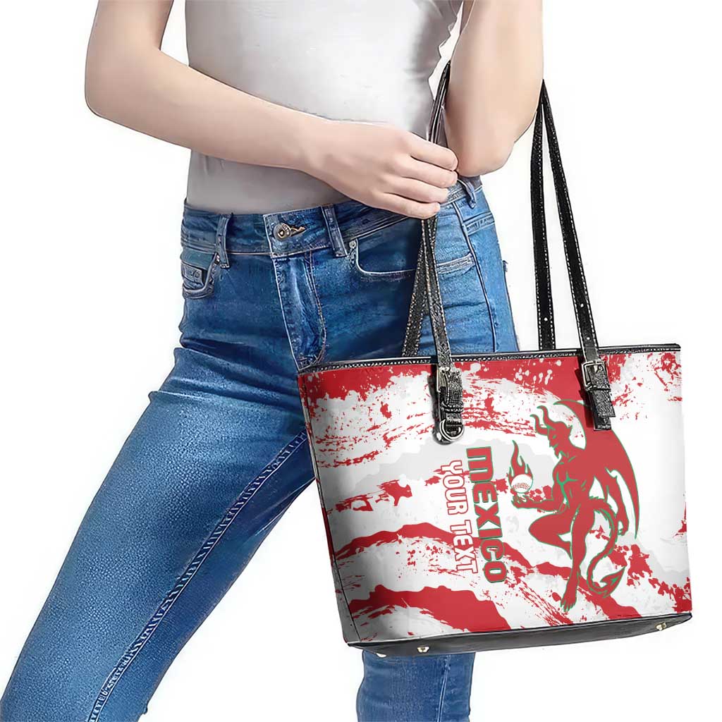 Diablos Rojos 2025 Baseball Custom Leather Tote Bag Come On Mexico