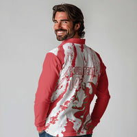 Diablos Rojos 2025 Baseball Custom Long Sleeve Polo Shirt Come On Mexico